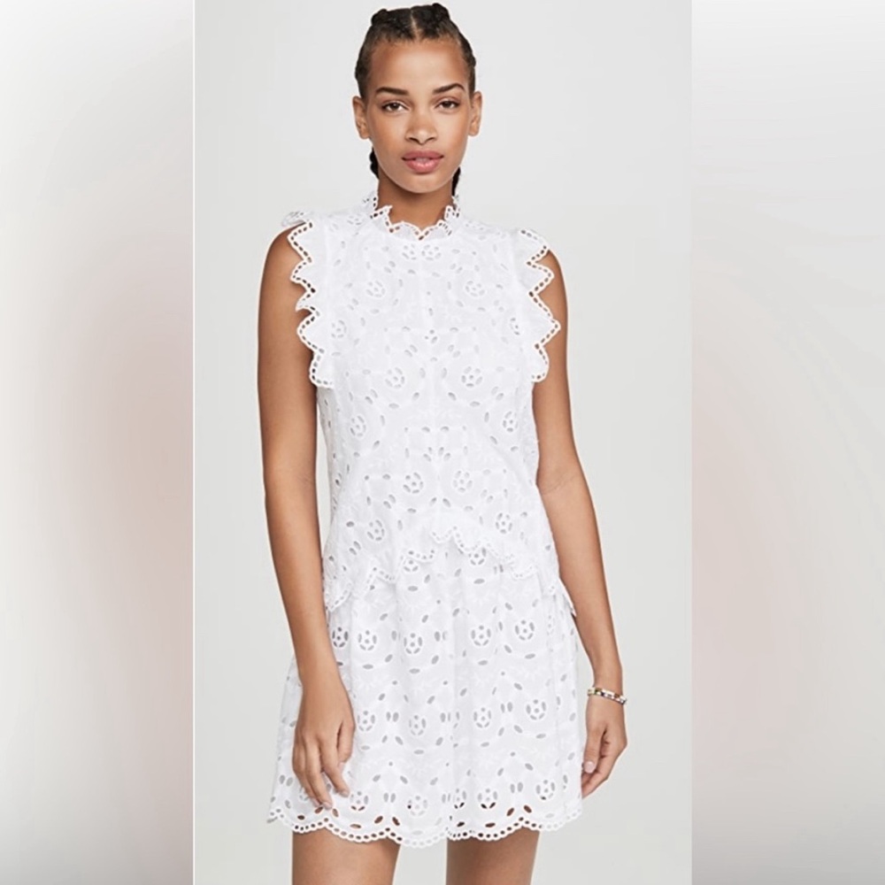 Rebecca Taylor White Eyelet Dress